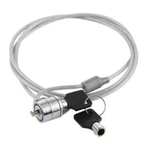 31mp14YPxBL Security Safe Lock Key Steel Cable Anti-Lost Chain Wire for Laptop Computer Notebook Lock Key (Note: This is not FIT on All Laptop)