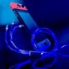 RGB Glowing LED Charging Cable | Gradual Flowing Light Multicolour USB Cord | Fast Charging & Data Sync Wire for Smartphones