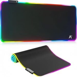 516sh0KoEUL._SX522_ Tukzer XL RGB Gaming Mouse Pad, 14 Mode LED Extended Mousepad, Non-Slip Rubber Base, Mouse Mat for Office, Gaming Desk/Accessories,
