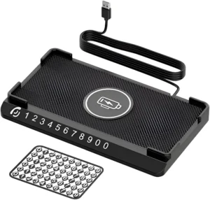 Wireless Charging Dock Car Pad with 1.5M Cable 15W Fast Wireless