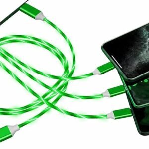 RGB Glowing LED Charging Cable | Gradual Flowing Light Multicolour USB Cord | Fast Charging & Data Sync Wire for Smartphones