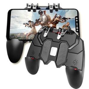 Noymi | Gamer+ PUBG Gaming Trigger for Smartphone | 6 Finger Controller for Mobile