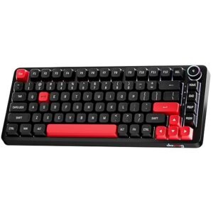 daWg Highkey 718, 75% Wireless Mechanical Keyboard, RGB, Fiery Red Switches, Hot Swap, Gasket with 5 Layer Absorption, 4000mAh, 30 Days,