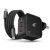 KARWAN 65W GaN Charger with Cable Multi Port Adapter Compatible with Laptops (Dell,HP,ASUS,Samsung) MacBook,iPhone, Android Smartphone