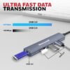 NexaHub 7-in-1 Type-C DockHoneywell 4 in 1 Ultra Slim USB Hub 2.0,1.2Meter(4 feet) Cable, with a Transfer Speed of 480MBPS, Universally Compatible with All USB PC Speaker