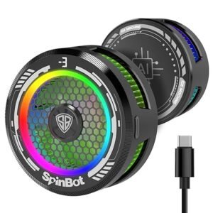 SpinBot IceDot Mag v1 Magnetic Semiconductor Mobile Cooler | Smart AI,L1,L2 Mode for Temperature Control |15W Freeze Cooling |